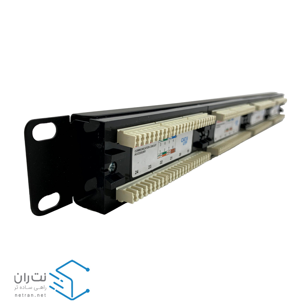 پچ پنل 24 پورت Cat6 UTP باگ – BUG-2